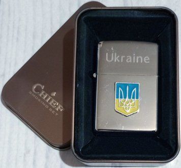 Классическая бензиновая зажигалка Chief 🔥Ukraine SMOKING SET D431 D431 фото