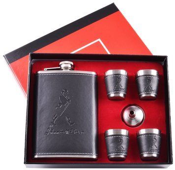 Подарочный набор 6в1 фляга, рюмки, лейка "Johnnie Walker" TZ-3 TZ-3-2 фото