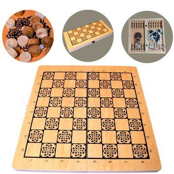 Игровой набор 3 в 1 &mdash; шахматы, шашки и нарды 49 &times; 49 см D769 D769 фото