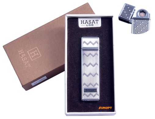 USB зажигалка в подарочной упаковке "Hasat" (Двухсторонняя спираль накаливания) №4800-2 4800-2 фото