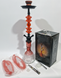Кальян полный комплект HOOKAH (50 см) &mdash; Красный / Градиент (на 2 трубки) 19-17  19-17 Red / Black / Clear фото 2