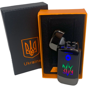 Дугова електроімпульсна запальничка з USB-зарядкою⚡️Україна ЗСУ LIGHTER HL-440-Black HL-440-Black фото