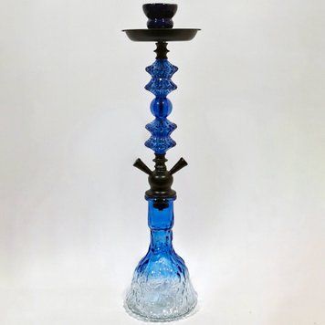 Кальян полный комплект HOOKAH (50 см) &mdash; Синий / Океан (на 2 трубки) 19-17  19-17 Blue / Ocean Gradient фото