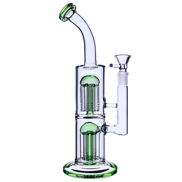 Стеклянный бонг с двойной фильтрацией &laquo;Doble Tree Percolator&raquo; (30 см) K-54 K-54 фото