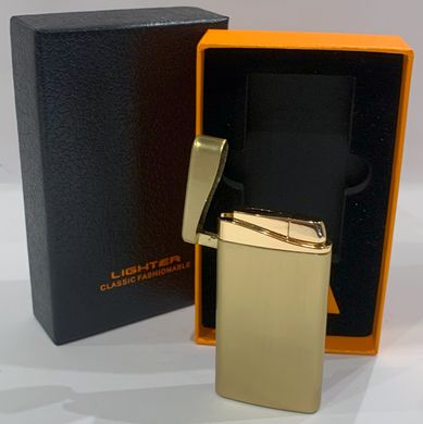Зажигалка газовая в подарочной коробке🎁 (2 режима, острое и обычное пламя 🚀🔥) HL-418 Gold HL-418-gold фото