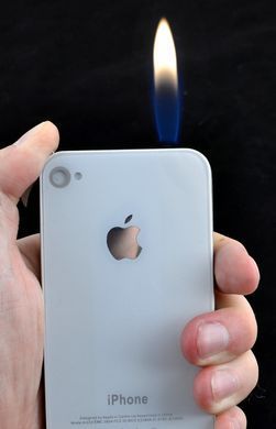 Зажигалка подарочная Apple iPhone (Обычное пламя) №4175 White 4175-White фото