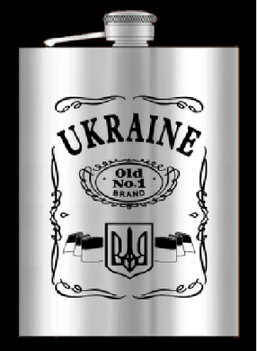 Фляга из нержавеюшей стали (256мл/ 9oz.) UKRAINE 🇺🇦 WKL-034 WKL-034 фото