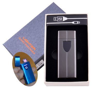 Електроімпульсна запальничка в подарунковій коробці LIGHTER (USB) HL-130 Black HL-130-Black фото