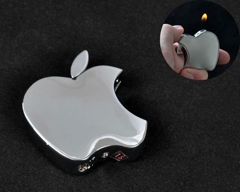 Запальничка кишенькова Apple (звичайне полум'я) №3813 460328013 фото