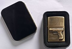 Зажигалка бензиновая в подарочной коробке "Пистолет Walther P99" HL-332 HL-332-3 фото