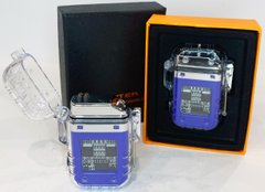 Дуговая электроимпульсная зажигалка с фонариком водонепроницаемая⚡️🔦 HL-514-Blue HL-514-Blue фото