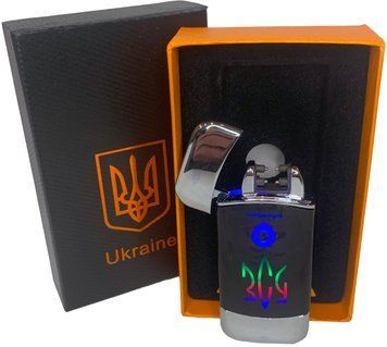 Дугова електроімпульсна запальничка з USB-зарядкою⚡️Україна ЗСУ LIGHTER HL-440-Silver HL-440-Silver фото