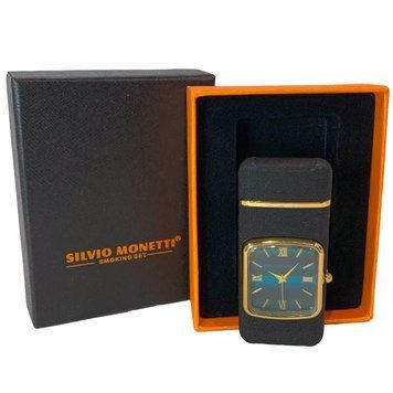 Зажигалка с встроенными часами от Silvio Monetti 🕑🚀 HL-614 Black matte HL-614 Black matte фото