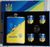 Подарунковий набір MOONGRASS 6в1 з флягою, чарками, лійкою UKRAINE 🇺🇦 WKL-075 WKL-075 фото
