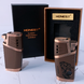 Газовая зажигалка HONEST для сигар (двойное турбо-пламя, пробойник) HL-853 Brown HL-853 Brown фото 3