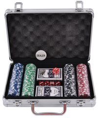 🎲 Покерний набір в алюмінієвому кейсі на 200 фішок №200 200 фото