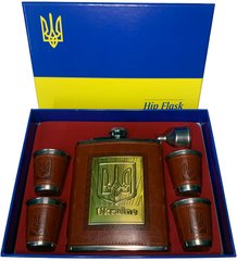 Подарунковий набір з флягою та чарками Україна TZ-18 UA TZ-18 UA фото