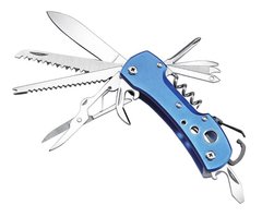 Складной туристический нож 11 Инструментов, 9,5см (120шт/ящ) 5011K Blue 5011K Blue фото