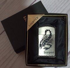 Запальничка у подарунковій коробці Scorpion Lighter (турбо полум'я 🚀) D217 D217 фото