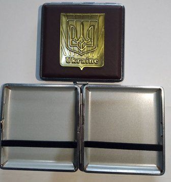 Портсигар шкіра Україна 🇺🇦 (20 шт) YH-03-2 YH-03-2 фото
