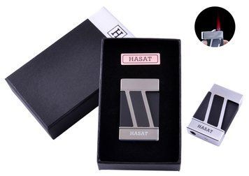 Зажигалка в подарочной коробке HASAT (Турбо пламя) №4315 Black №4315 Black фото