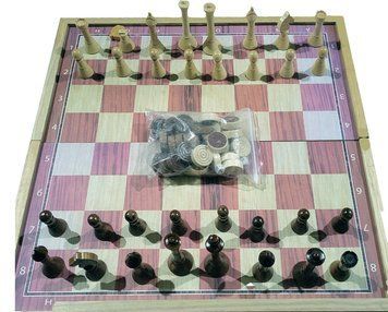 Игровой набор 3в1 нарды, шахматы и шашки (48х48 см) ⚠️ Уцененный товар ⚠️ X-509 X-509 фото