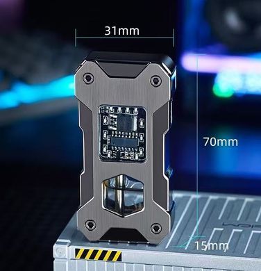 Бензинова запальничка з гравітаційним механізмом Gravity Flame HL-607 Black ⚠️ Уцінка HL-607 Black Уценка⚠️  фото