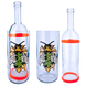 Стеклянный водный бонг (водник) &laquo;Bee & Honeycomb&raquo; (33 см) K-125 K-125 фото