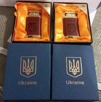 Запальничка подарункова Україна 🇺🇦 (Турбо полум'я) HL-321-1 HL-321-1 фото