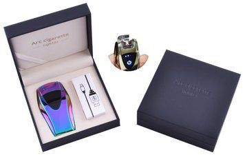 Электроимпульсная зажигалка в подарочной упаковке ArcCigarette (Двойная молния, USB) HL-39 Хамелеон HL-39 Хамелеон фото