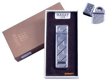 USB зажигалка в подарочной упаковке "Hasat" (Двухсторонняя спираль накаливания) №4800-7 4800-7 фото