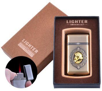 Зажигалка в подарочной коробке Породистый Жеребец (Турбо пламя) XT-32 Gold XT-32Gold фото