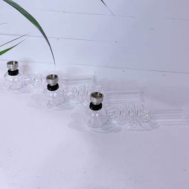 Спиральная стеклянная трубка для курения ☘️ (14 см) D&K DENGKE DK-8569 DK-8569 фото