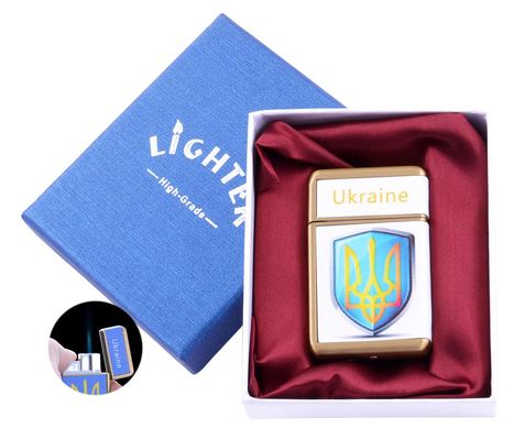 Запальничка в подарунковій коробці Україна (Гостре полум'я) UA-21-1 UA-21-1 фото