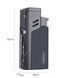 Газовая зажигалка HONEST для сигар (турбо-пламя, пробойник и игла) HL-854 Pearl Black HL-854 Pearl Black фото 6