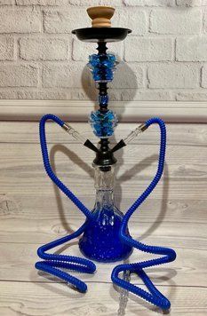 Кальян на дві персони (57см) HOOKAH D76 (Синій) D76-BLU фото