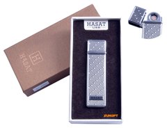 USB зажигалка в подарочной упаковке "Hasat" (Двухсторонняя спираль накаливания) №4800-8