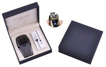 Электроимпульсная зажигалка в подарочной упаковке ArcCigarette (Двойная молния, USB) HL-39 Black HL-39 Black фото