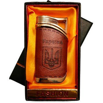 Запальничка подарункова Україна (Турбо полум'я) HL-322-1 brown HL-322-1 brown фото