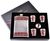 Подарочный набор 6в1 фляга (обтянута кожей), 4 рюмки, лейка "Jack Daniels" DJH-1499 DJH-1499 фото