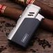 Газовая зажигалка HONEST для сигар (турбо-пламя, пробойник и игла) HL-854 Pearl Grey HL-854 Pearl Grey фото 1