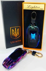 Электрическая зажигалка - брелок Украина (с USB-зарядкой и подсветкой⚡️) HL-471 Colorful HL-471-Colorful фото