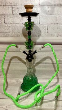 Кальян на дві персони (57см) HOOKAH D76 (Зелений) D76-green фото