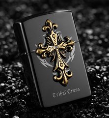 Зажигалка бензиновая 'ZORRO Cribal Cross' Крест HL-294 HL-294 фото
