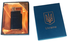 Зажигалка в подарочной коробке Украина 🇺🇦 (Острое пламя) HL-323-1 Черная HL-323-1-чорна фото