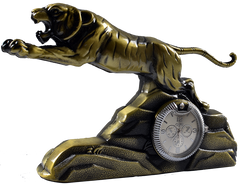 Запальничка подарункова з годинником Тигр №4372