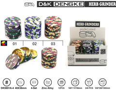 Гриндер D&K "Камуфляж" ☘️ (четыре секции), 4,0см * 3,8см DK-5851-A4 DK-5851-A4 фото