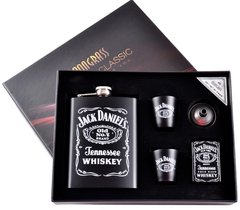 Подарунковий набір 5в1 фляга, 2 чарки, лійка, запальничка 'Jack Daniels' DJH-1536 DJH-1536 фото