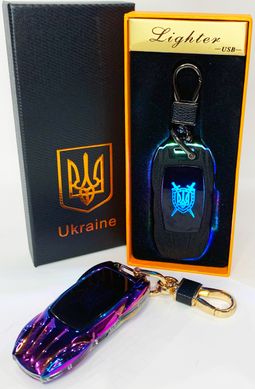 Електрична запальничка - брелок Україна (з USB-зарядкою та підсвічуванням⚡️) HL-471 Colorful HL-471-Colorful фото