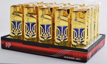 Запальничка кишенькова Україна (турбо полум'я) №4568 №4568 фото